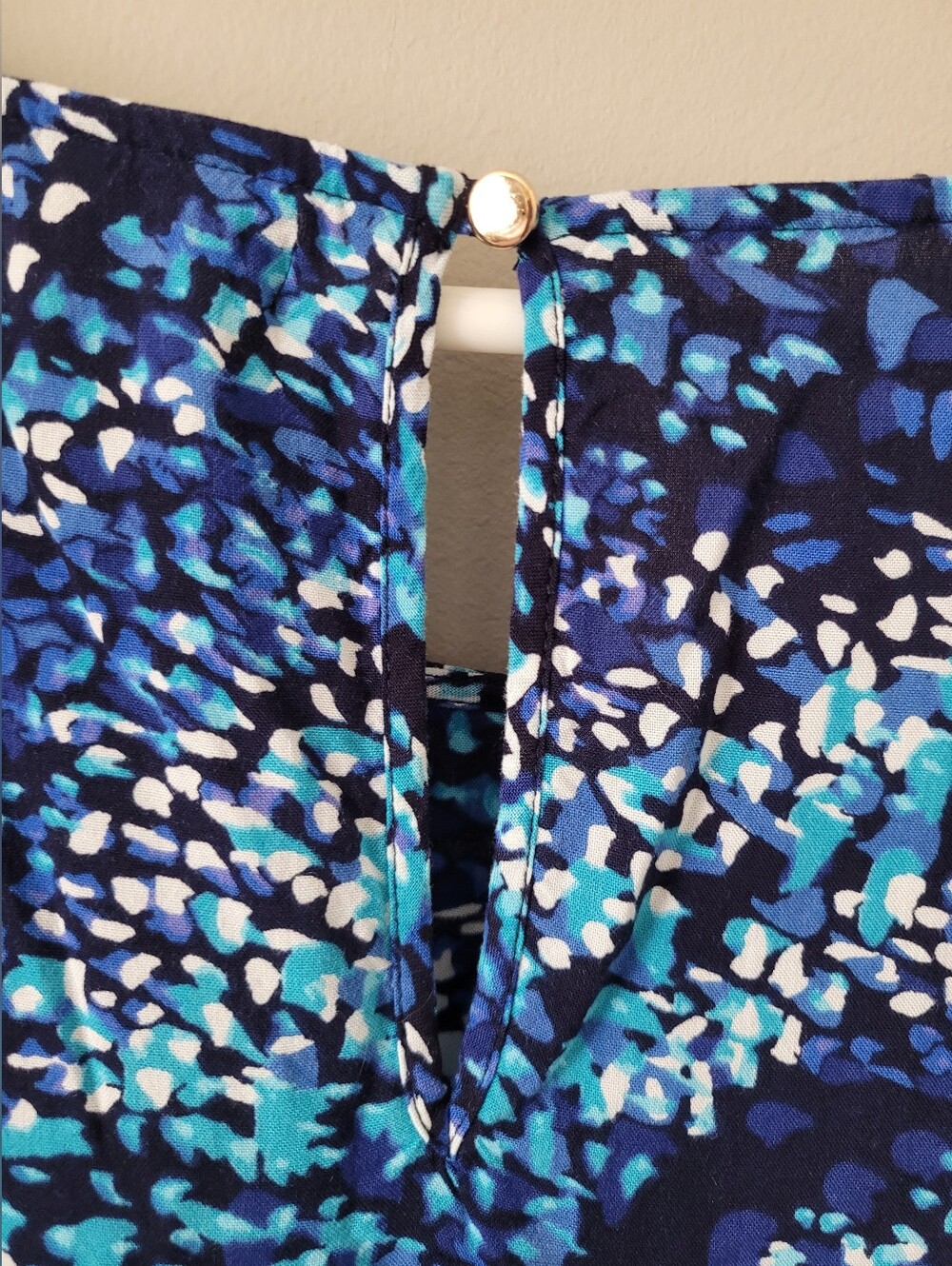 Autograph Womens 100% Viscose Flutter Sleeve Blue Multi Printed Maxi Dress 14 - Picture 7 of 10